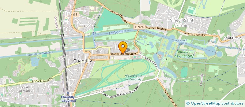 localisation de l'entreprise REVE ET REGARDS SARL à CHANTILLY