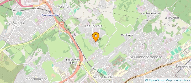 localisation de l'entreprise REVE IMMOBILIER  BESANCON