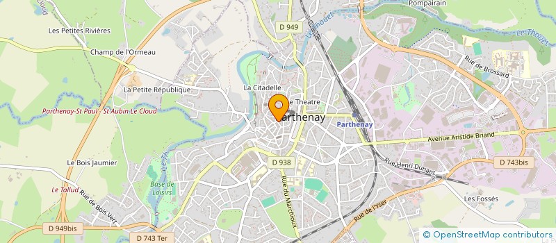 localisation de l'entreprise REVE INTERIEUR à PARTHENAY