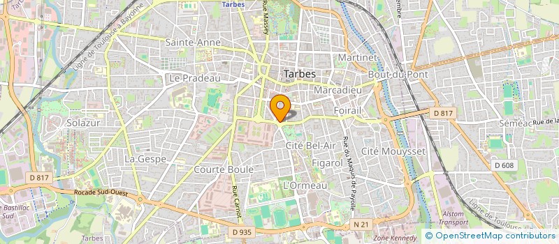 localisation de l'entreprise REVE INVEST  TARBES