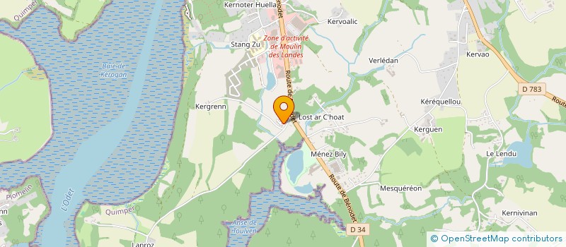 localisation de l'entreprise REVE IROISE à QUIMPER