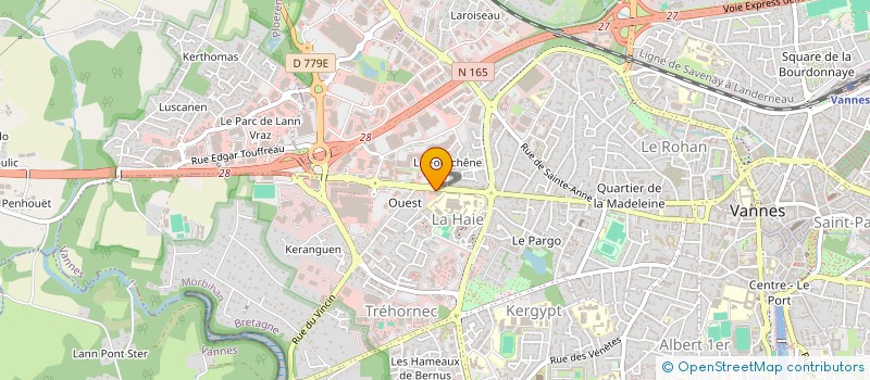 localisation de l'entreprise REVE PAYSAGE à VANNES