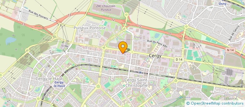 localisation de l'entreprise REVE PEINT  CERGY