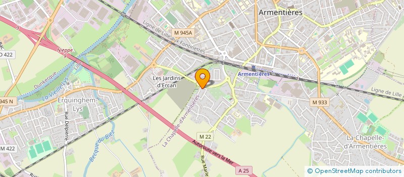 localisation de l'entreprise REVE & REALISE  LA CHAPELLE-D'ARMENTIERES