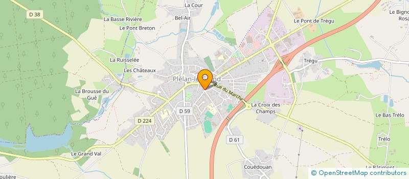 localisation de l'entreprise REVE SOLIDAIRE  PLELAN-LE-GRAND