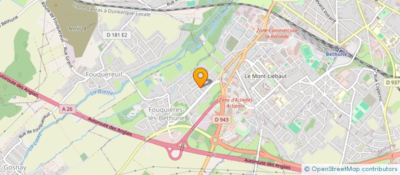 localisation de l'entreprise REVE7 IMMO  FOUQUIERES-LES-BETHUNE