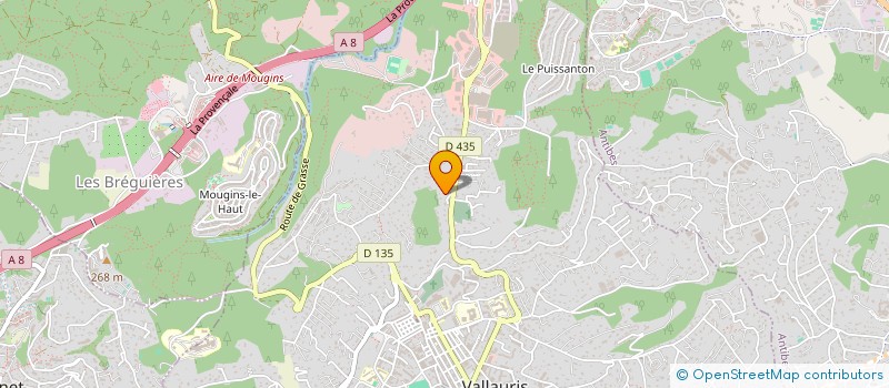 localisation de l'entreprise REVEA CONCEPT à VALLAURIS