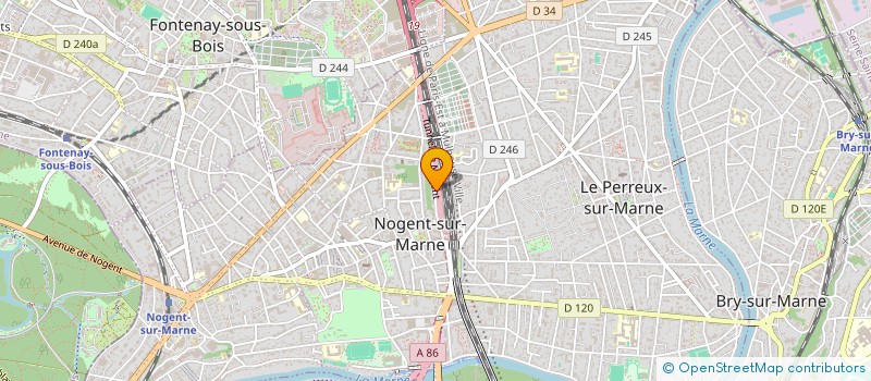 localisation de l'entreprise REVEIL DE NOGENT HAND BALL  NOGENT-SUR-MARNE