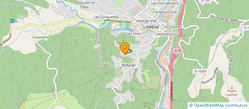 localisation de l'entreprise REVEIL LODEVOIS ET SES POM POM GIRLS à LODEVE