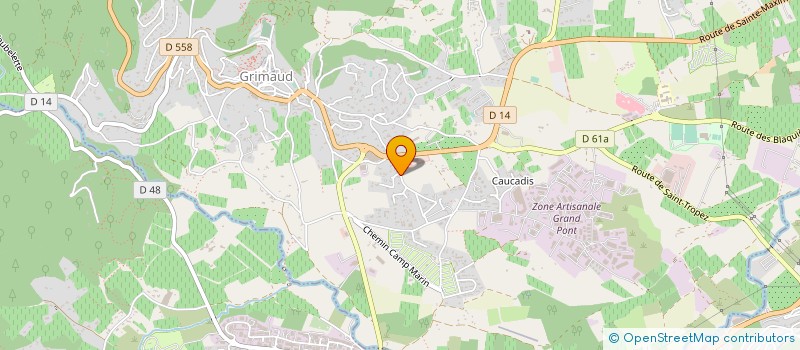 localisation de l'entreprise REVEILLE JOSEPH ELISABETH  GRIMAUD