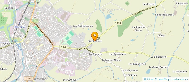 localisation de l'entreprise REVEILLERE  CHEMILLE-EN-ANJOU