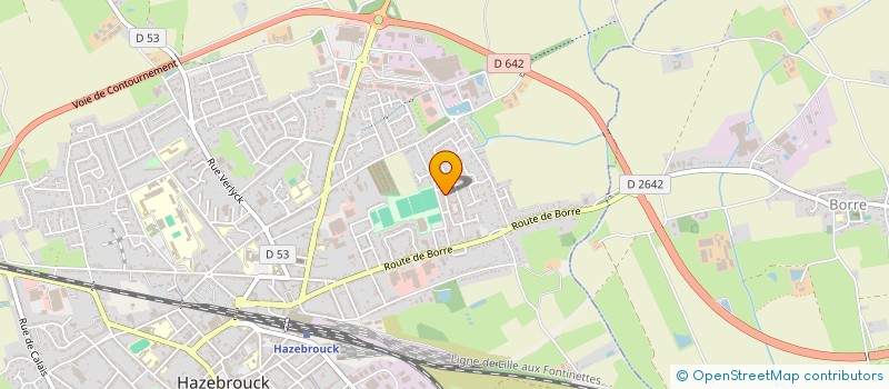 localisation de l'entreprise REVEILLON  HAZEBROUCK
