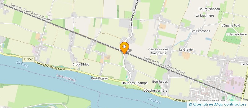 localisation de l'entreprise REVEILLON  LOIRE-AUTHION