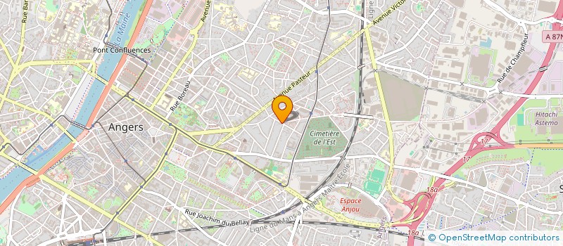 localisation de l'entreprise REVEILLON DE L'AMITIE ANGEVIN à ANGERS