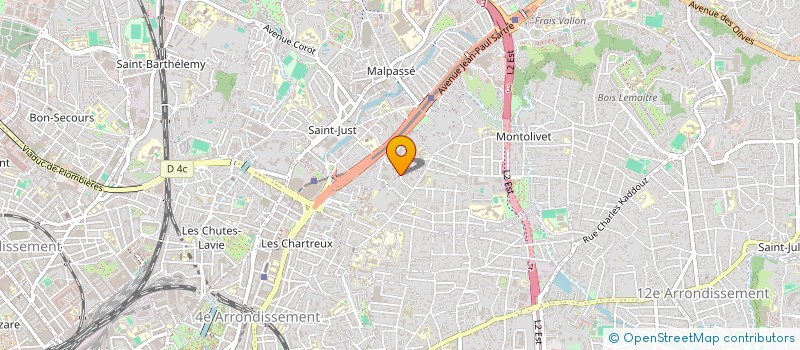 localisation de l'entreprise REVEL'ACTION  MARSEILLE 13