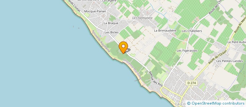 localisation de l'entreprise REVEL ART  SAINT-PIERRE-D'OLERON