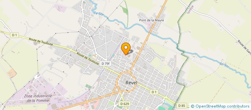 localisation de l'entreprise REVEL FOOTBALL CLUB 7  REVEL