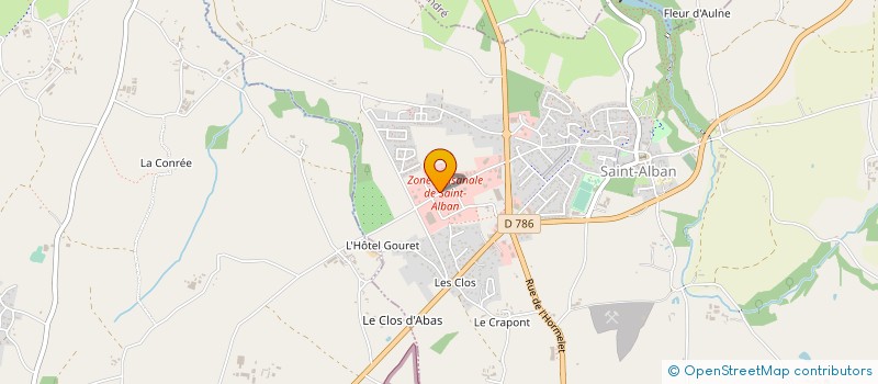 localisation de l'entreprise REVEL - SORET à SAINT-ALBAN