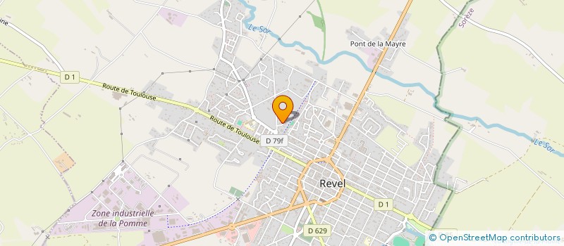 localisation de l'entreprise REVEL, TOUS EN JEU  REVEL