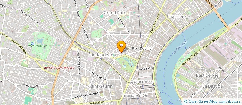 localisation de l'entreprise REVELARCHI à BORDEAUX