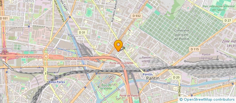 localisation de l'entreprise REVELATEUR  PANTIN