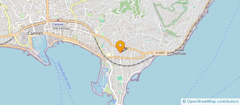 localisation de l'entreprise REVELATION DES ETOILES  CANNES