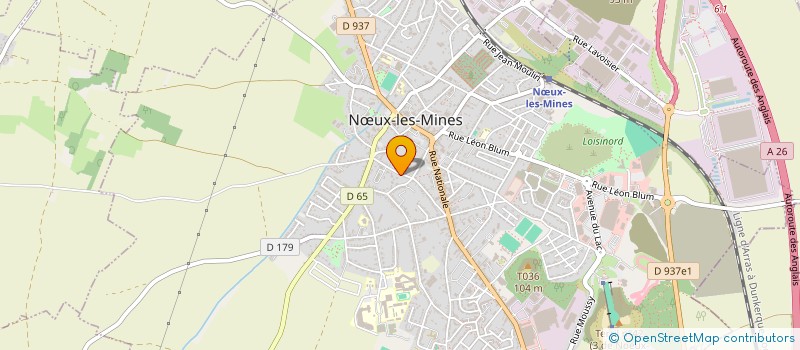 localisation de l'entreprise REVELATION WW à NŒUX-LES-MINES