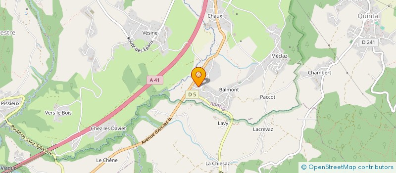 localisation de l'entreprise REVELLI THOMAS à ANNECY