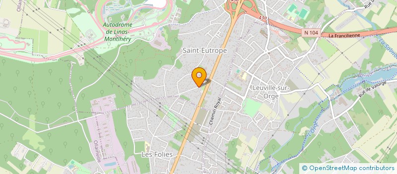 localisation de l'entreprise REVEN à LINAS