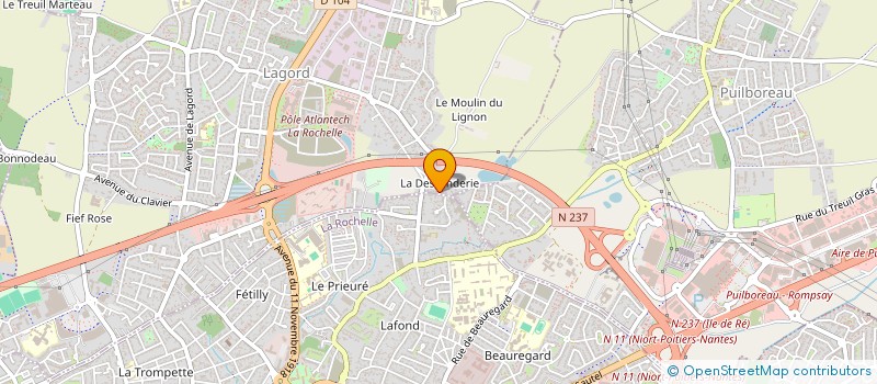 localisation de l'entreprise REVENIR  LAGORD