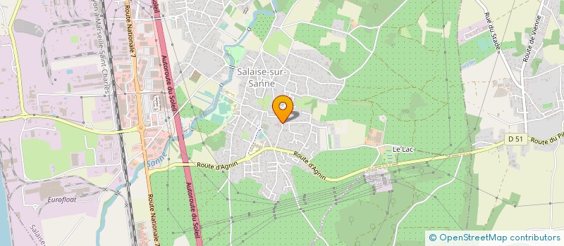 localisation de l'entreprise REVENTIN  SALAISE-SUR-SANNE