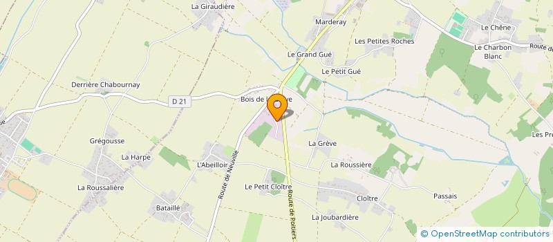 localisation de l'entreprise REVEO  SAINT-MARTIN-LA-PALLU