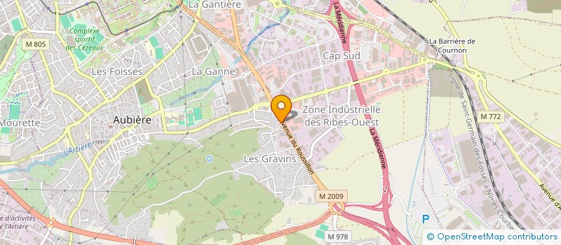 localisation de l'entreprise REVEON  AUBIERE