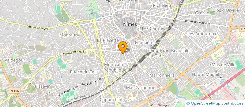 localisation de l'entreprise REVER  NIMES