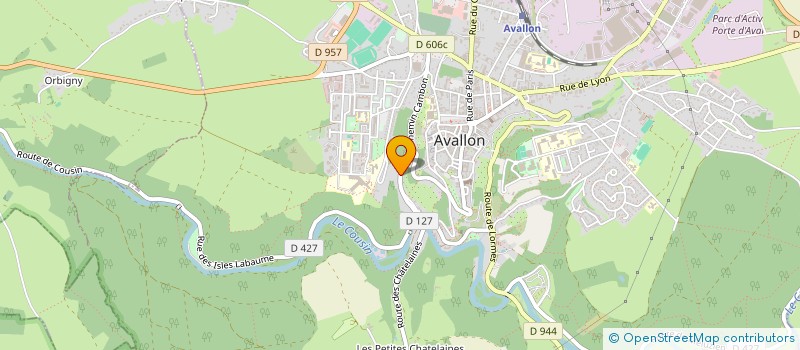 localisation de l'entreprise REVER A NOUVEAU à AVALLON
