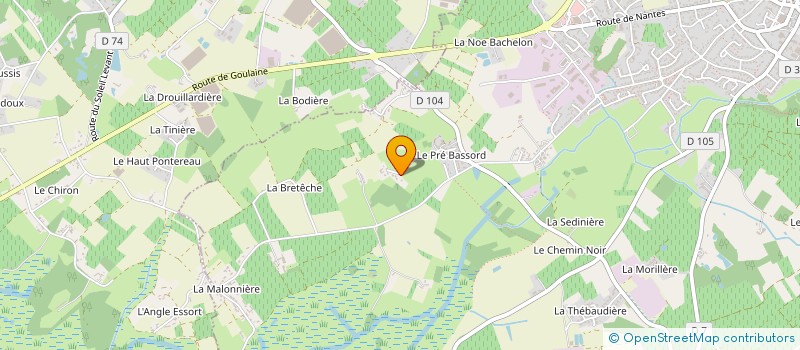 localisation de l'entreprise REVER LA TERRE  LE LOROUX-BOTTEREAU