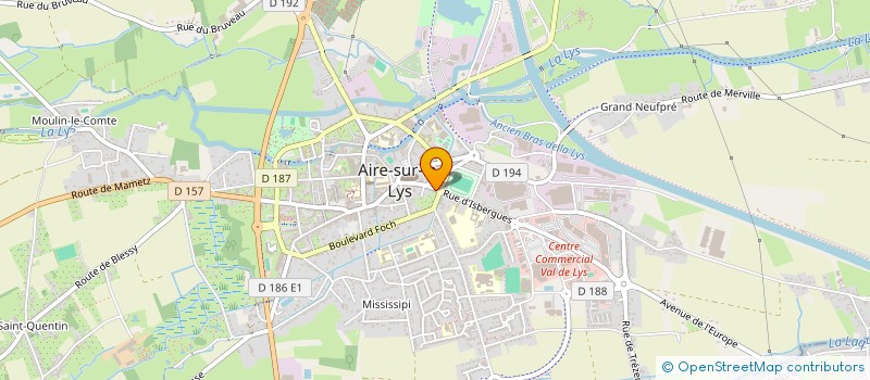 localisation de l'entreprise REVER SANS CESSE à AIRE-SUR-LA-LYS