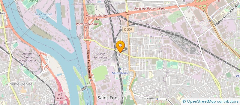localisation de l'entreprise REVERBERE à SAINT-FONS