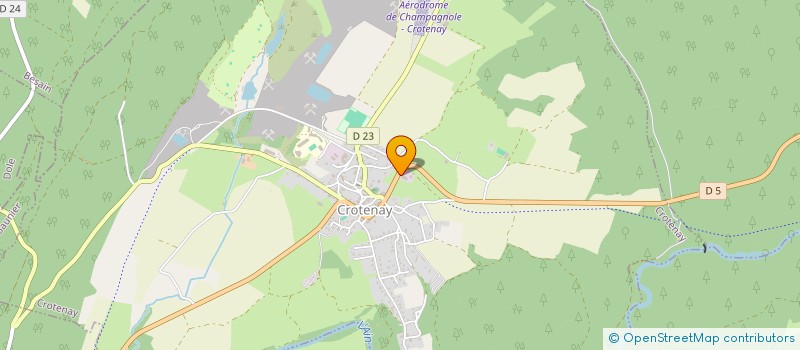 localisation de l'entreprise REVERCHON à CROTENAY