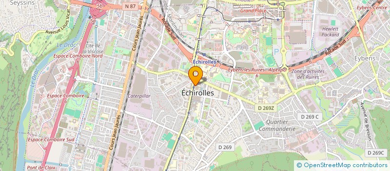 localisation de l'entreprise REVERDY  ECHIROLLES