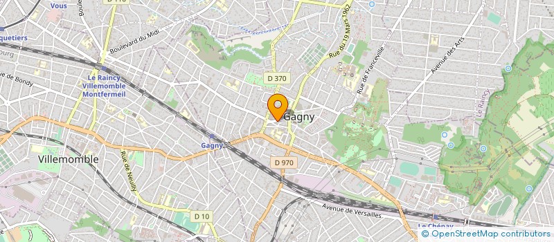 localisation de l'entreprise REVERIC à GAGNY