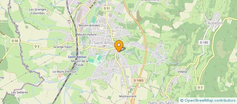 localisation de l'entreprise REVERMONT CARRELAGE  SAINT-AMOUR