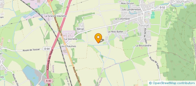 localisation de l'entreprise REVERMONT-CREATIONS  TOSSIAT