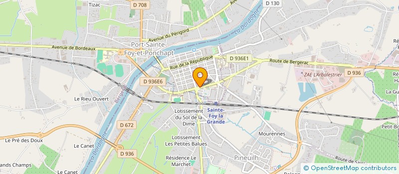 localisation de l'entreprise REVERSADE LEHERLE  SAINTE-FOY-LA-GRANDE