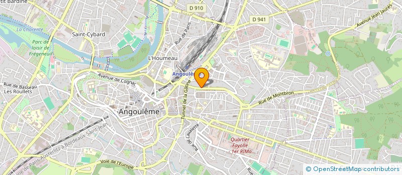localisation de l'entreprise REVERSEAU IMMOBILIER à ANGOULEME