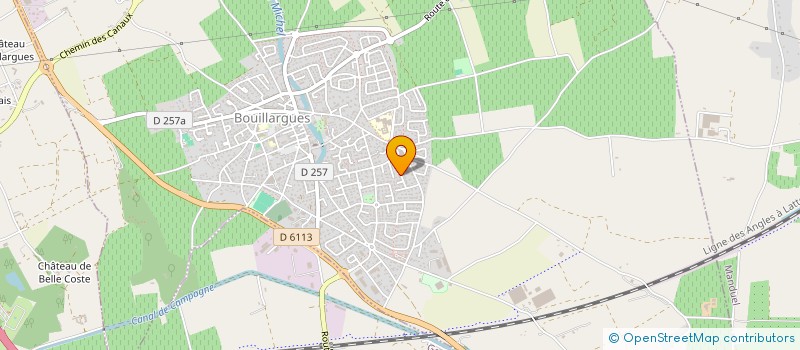 localisation de l'entreprise REVERSED CREW  BOUILLARGUES