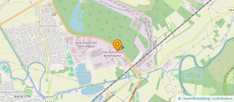 localisation de l'entreprise REVERSO  REICHSTETT