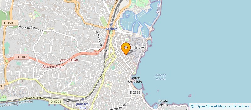 localisation de l'entreprise REVERT ET COMPAGNIE à ANTIBES