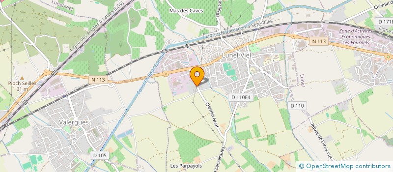 localisation de l'entreprise REVERTE CARRELAGES à LUNEL-VIEL