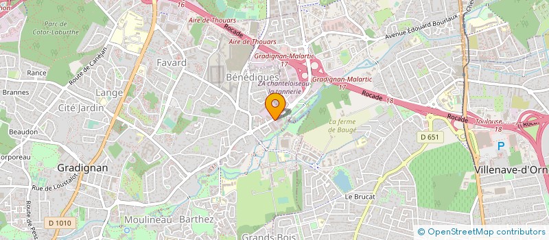 localisation de l'entreprise REVERYLAX à GRADIGNAN
